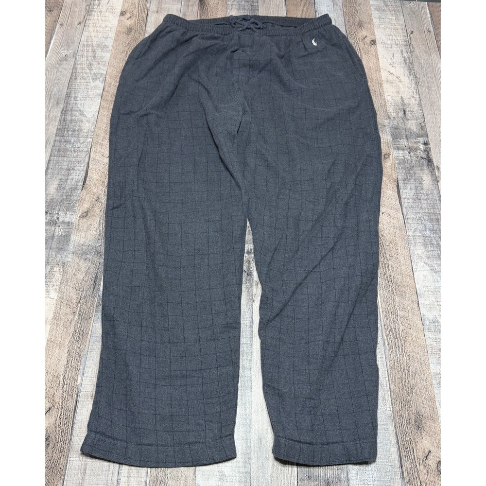 Polo Ralph Lauren Pajama Pants Mens L Gray Plaid Flannel Lounge Sleepwear Cotton